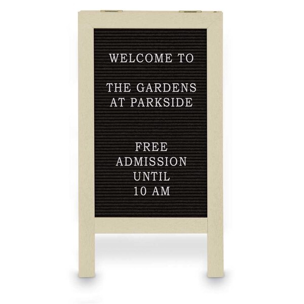 Corkboard, Fabric, 3 Door, Satin/Blk, 96x48"